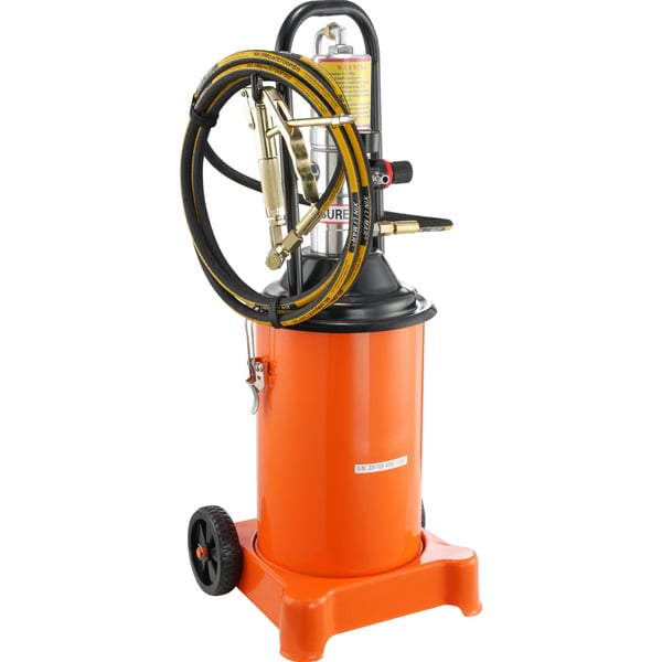 Fettpump, 12L luftdriven, 33x30x79.5 cm, stål, portabel smörjning