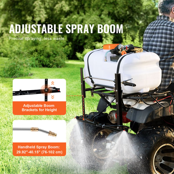 ATV Sprutbehållare, 70x37x41.5 cm, Vit, Justerbart tryck
