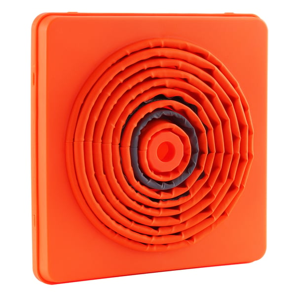 Sikkerhedskegler, Sammenklappelige Trafikkegler 29,5x29,5x70 cm, Orange, Reflekterende, Sæt af 4