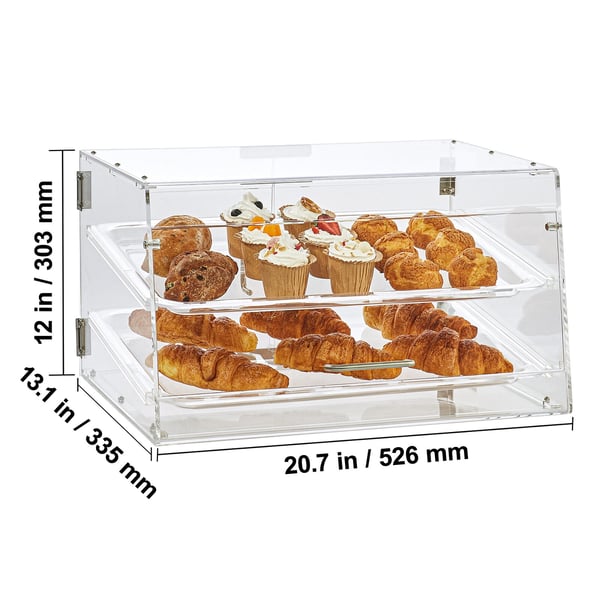 Kagedisplay, 52,6x33,5x30,2 cm, Akryl