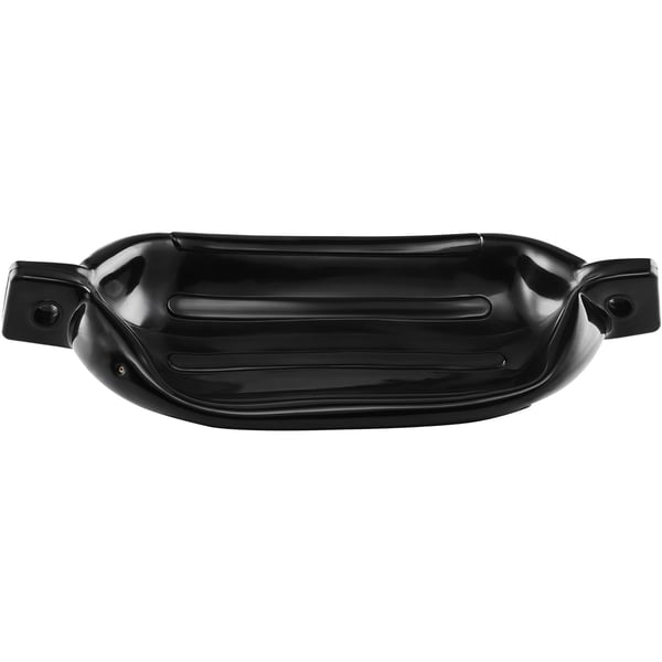 Veneen törmäyssuojat 16,5x58,4 cm musta, täytettävä uritettu PVC