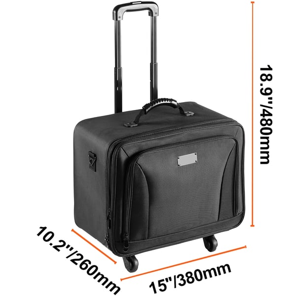 Makeup-taske, 48x26x38 cm, Sort, Vandtæt Oxford-opbevaring