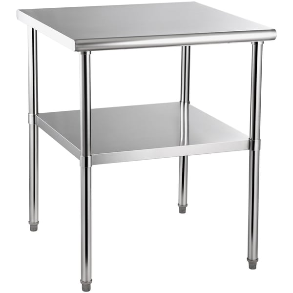 Esivalmistelupöytä, ruostumaton teräs, 76,2x76,2x91,4 cm, metalli Esivalmistelupöytä, ruostumaton teräs, 76,2x76,2x91,4 cm, metalli