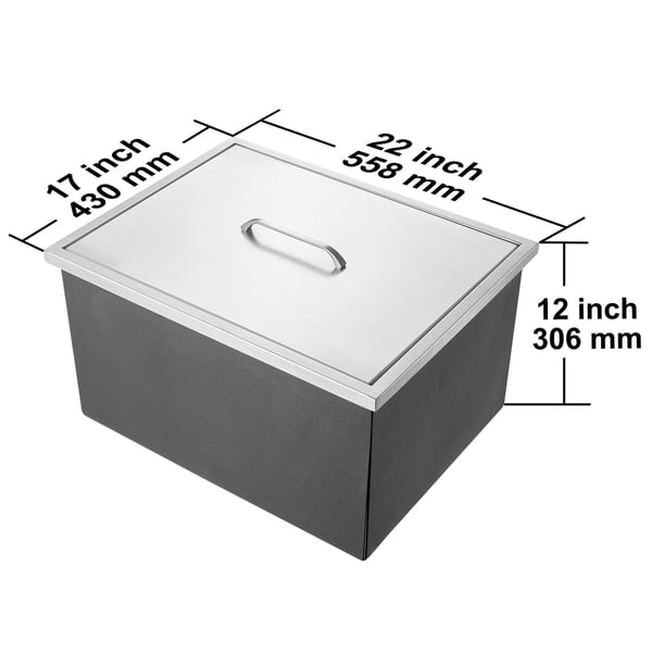 Kylbox, 55,9x43,2x30,5 cm, rostfritt stål