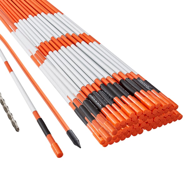 Ajotien merkkikepit 100 kpl 0,79x122 cm oranssi lasikuitu heijastava