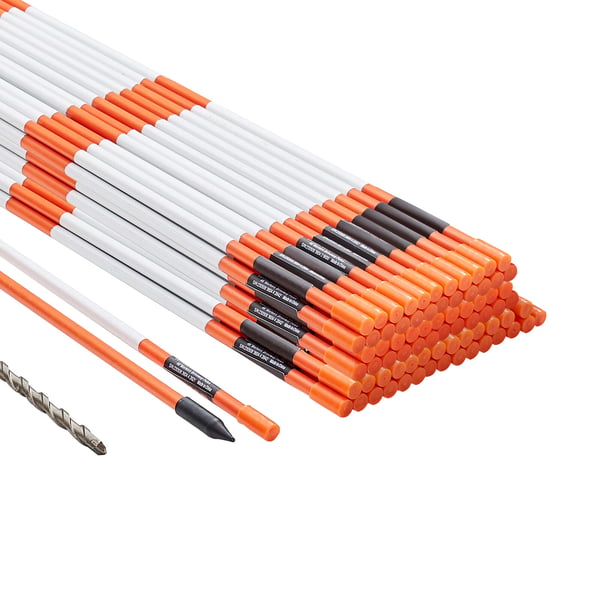 Ajotien merkkikepit 100 kpl 0,79x122 cm oranssi lasikuitu heijastava