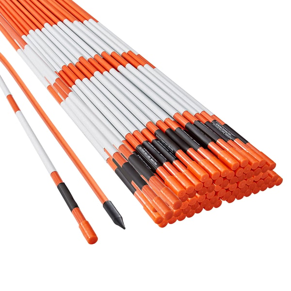 Ajotien merkkikepit 100 kpl 0,79x122 cm oranssi lasikuitu heijastava