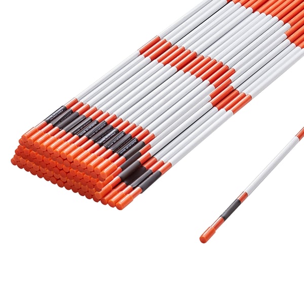 Ajotien merkkikepit 100 kpl 0,79x122 cm oranssi lasikuitu heijastava