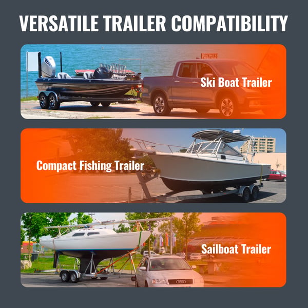 Bådtrailer Guide, Justerbare Stålstyrestænger 550x90x1110 mm, PVC, Opbevaring
