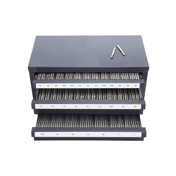 End Mill Dispenser Skab, 37,5x20x20 cm, Grå, Stål Opbevaring