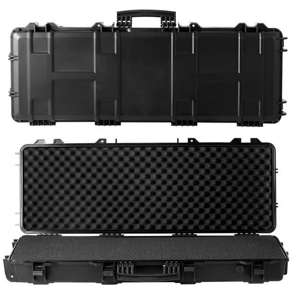 Vapenkoffert, 109x41x15,5 cm, Svart, Vattentät Hård Förvaring