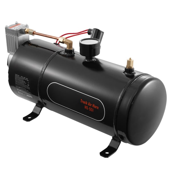 Luftkompressor, 15.2x5.6x7.9 in, 12V, 120 psi, Stål