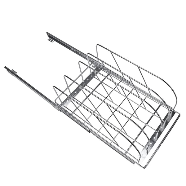 Pande- og grydeholder, 31,8x53,3x22,4 cm, Krom, Stål, Justerbar opbevaring