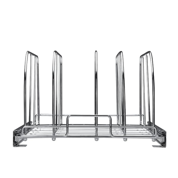Pande- og grydeholder, 31,8x53,3x22,4 cm, Krom, Stål, Justerbar opbevaring