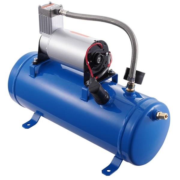 Luftkompressor, 1,6 Gallon/6 L Tank, 41,5x15,3x28,5 cm, 12V, Stål