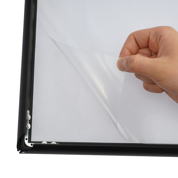 Skilteholder, 1250x335x295 mm, Sort, Metal
