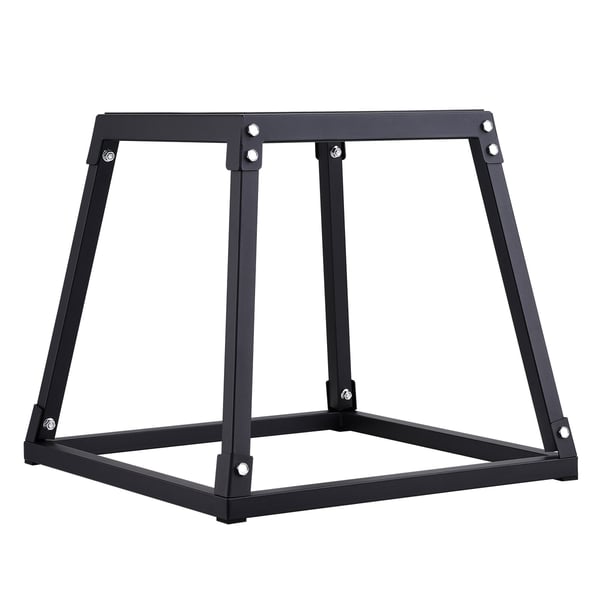 Plyometrisk hoppbox, 51,3x51,3x45,8 cm, Svart, Stål