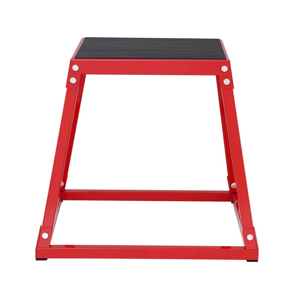 Plyometrisk hoppbox, 51,3x51,3x45,8 cm, röd, stål