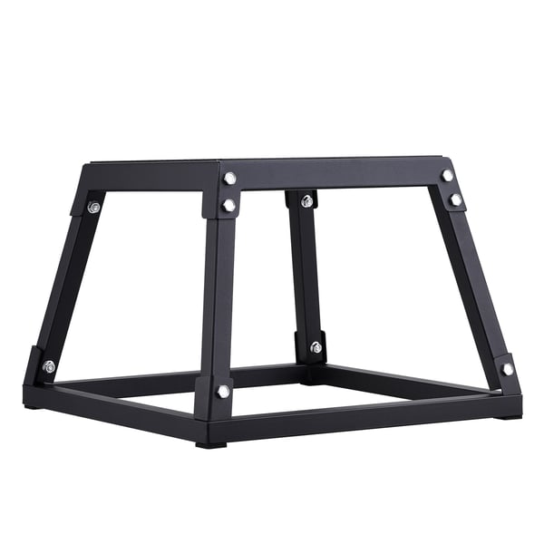 Plyometrisk hoppbox, 44,5x44,5x30,5 cm, svart, stål