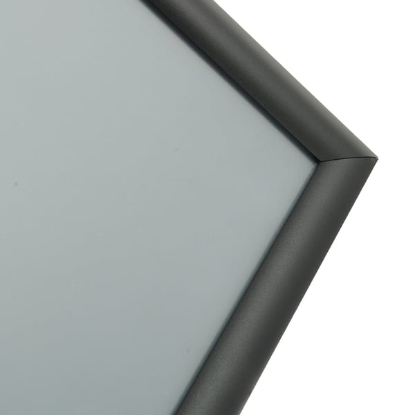 Skyltställ, Justerbar piedestal för affischer, 1250x238x250 mm, Svart, Aluminium