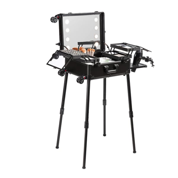 Makeup-trolley, 1030x510x1360 mm, Svart, Förvaringsorganisator