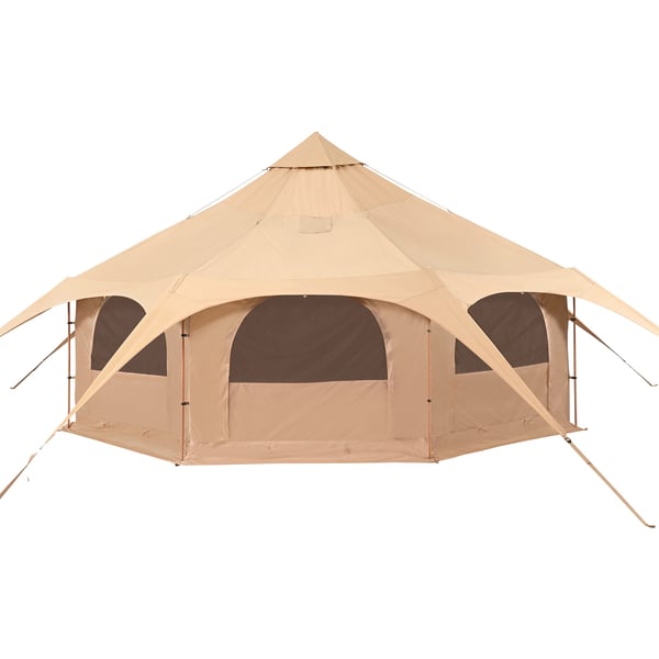 Canvas-tält, Bell Tent 500x280 cm, Beige, Canvas, Camping
