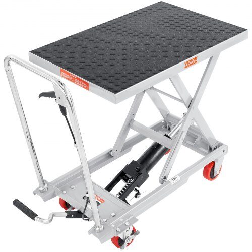 Hydrauliskt lyftbord, 70x45x72 cm, grå, stål