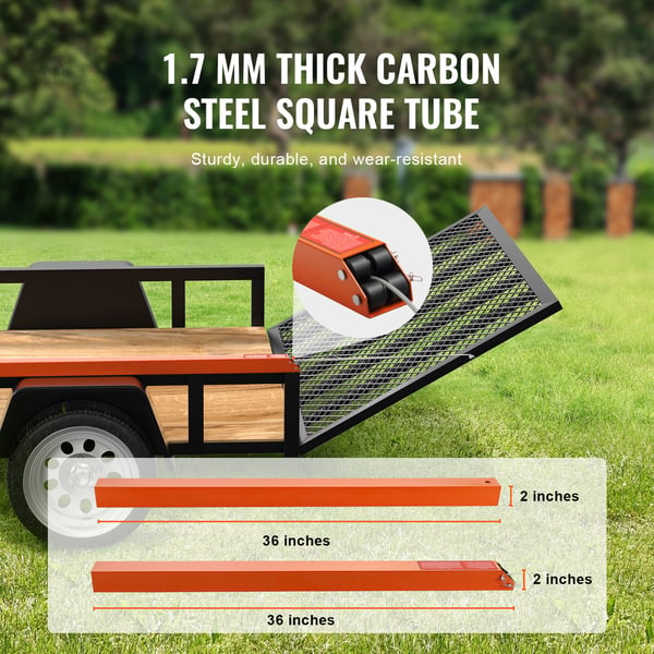Trailer bagklap løfteassistent, TrailTailgate, 91.4x5.1 cm, stål