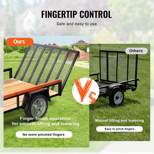 Trailer bagklap løfteassistent, TrailTailgate, 91.4x5.1 cm, stål