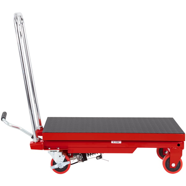 Hydraulinen nostopöytäkärra 71.1x45 cm punainen teräs