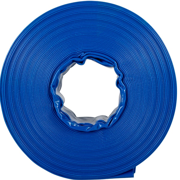 Utloppsslang, 3,8x3200,4 cm, Blå, PVC-tyg