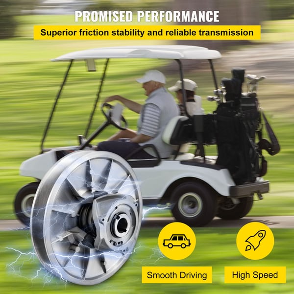 Golfbil Drivkoppling 20,5x9,7 cm Silver Aluminium