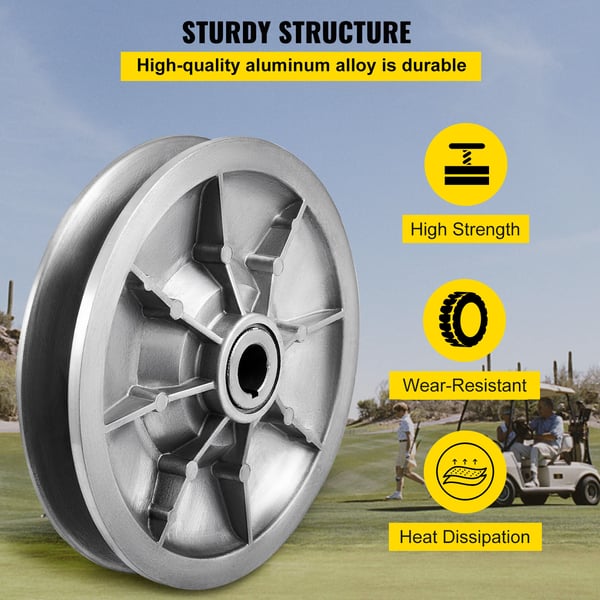 Golfbil Drivkoppling 20,5x9,7 cm Silver Aluminium