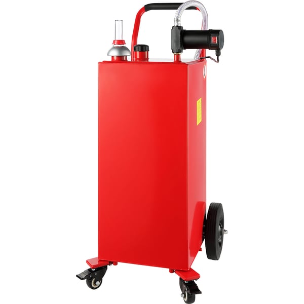 Diesel-säiliö, 561x563x1179 mm, punainen, sähköpumppu, siirrettävä säilytys