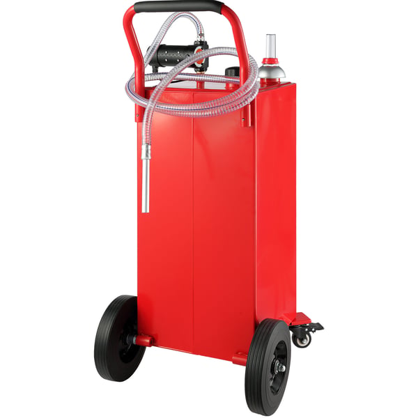 Diesel-säiliö, 561x563x1179 mm, punainen, sähköpumppu, siirrettävä säilytys