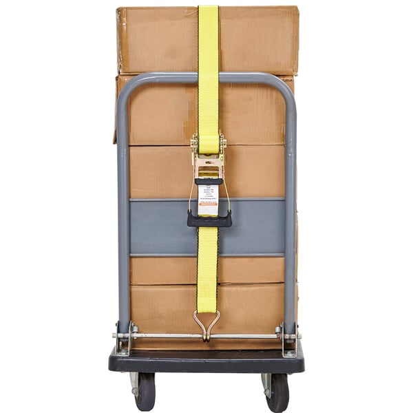 Spænderemme med skralde 4-pak 5x800 cm dobbelt J-krog, lastspænding