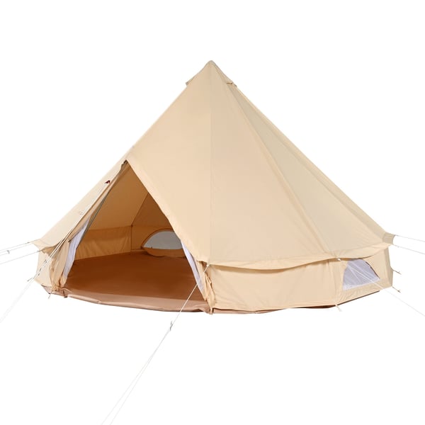 Bell telt, 3x3x2 m, beige, kanvas, campingtelt