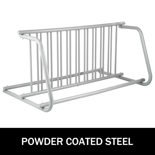 Cykelstativ, 10 holdere dobbeltsidet, 151.7x96.5x74.3 cm, stål