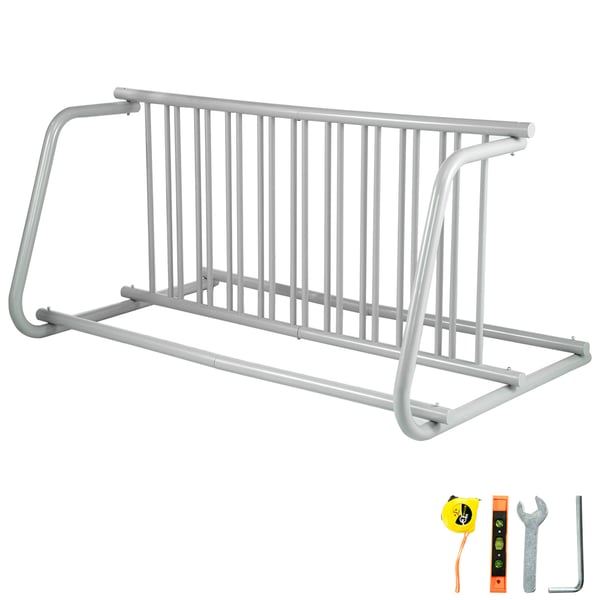 Cykelstativ, 10 holdere dobbeltsidet, 151.7x96.5x74.3 cm, stål