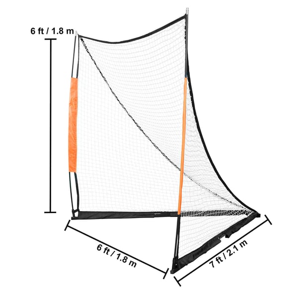 Lacrosse-maali, 183x183x213 cm, kannettava, lasikuitu, harjoitusväline