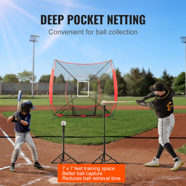 Baseball- ja softball-harjoitusverkko, 213x213 cm, harjoitusverkko