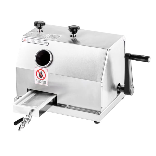 Sukkerrørsjuicemaskine, 62 mm indløb, rustfrit stål Sukkerrørsjuicemaskine, 62 mm indløb, rustfrit stål