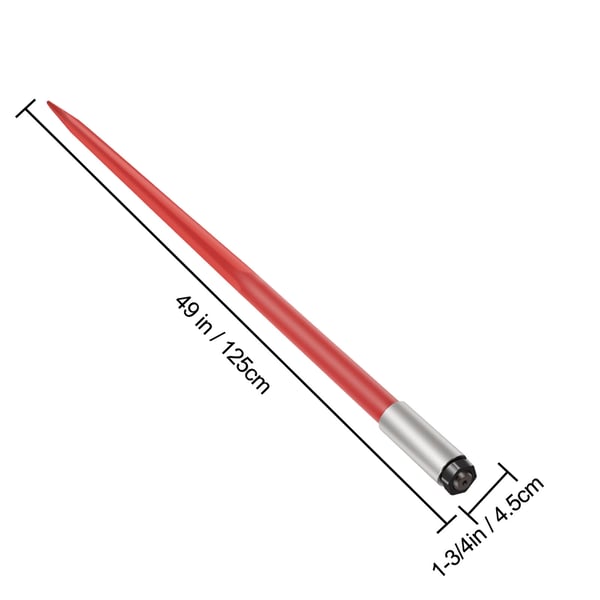 Hay Spear 125 cm Punainen, Teräs