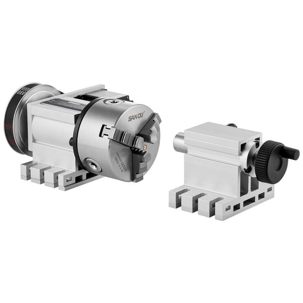 Drejehoved K11-100mm 3-bakke chuck 65x66 mm CNC fræse roterende akse aluminium