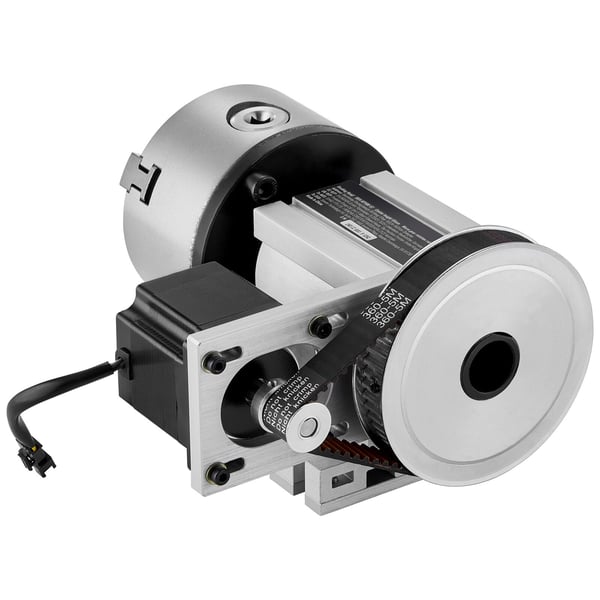Drejehoved K11-100mm 3-bakke chuck 65x66 mm CNC fræse roterende akse aluminium