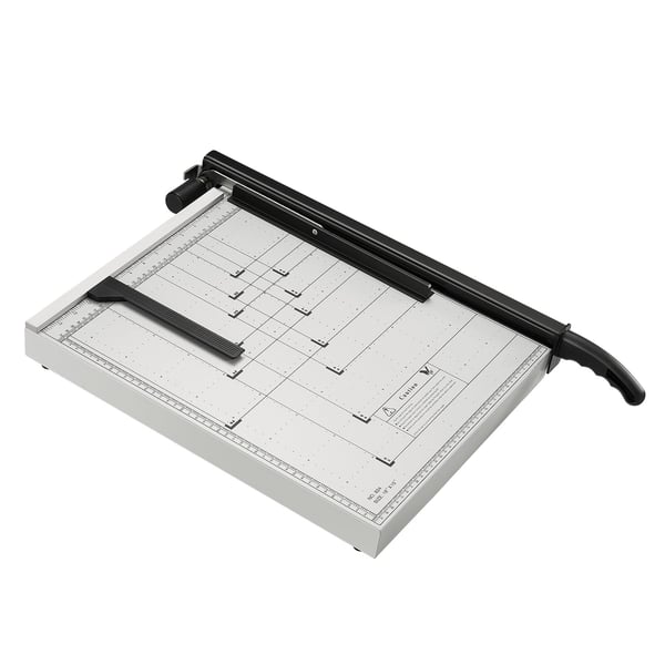 Pappersskärare, Giljotinskärare, 66x41x8 cm, Vit, Stål