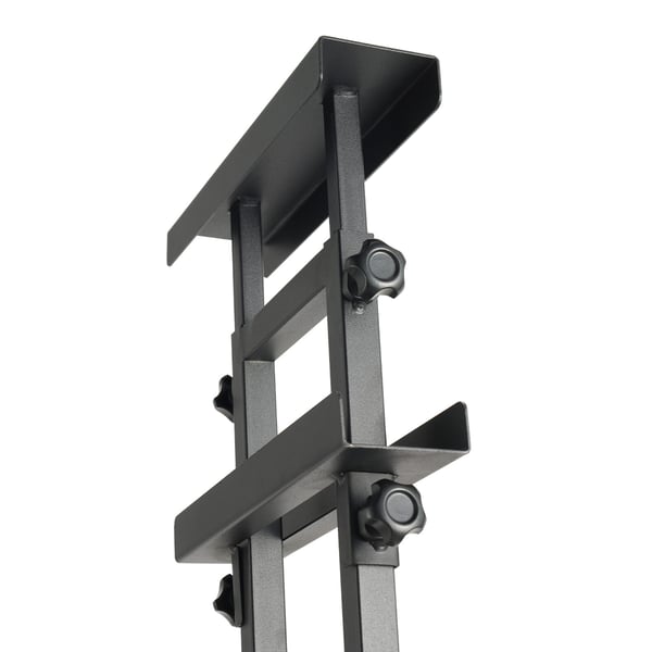 Affischställ, Justerbar höjd, Dubbelsidig skyltshållare, 300x240x3 mm, Svart, Metall