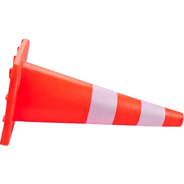 Trafikkegle, 70x35x35 cm, Orange, PVC