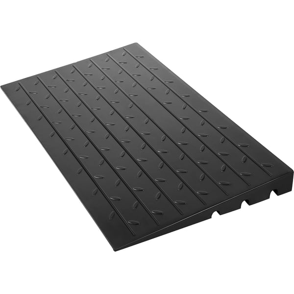 Tröskelramp, 61x106x7,5 cm, Svart, Gummi