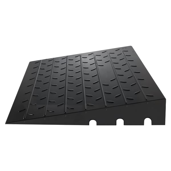 Tröskelramp, 61x106x7,5 cm, Svart, Gummi